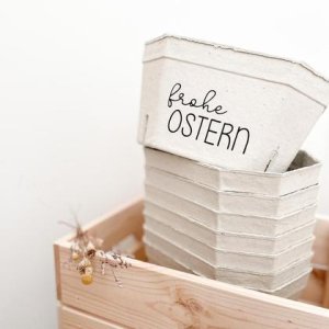 Kartonschachtel „frohe Ostern“