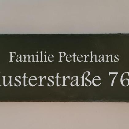 Schiefer Hausnummer 30x10x0