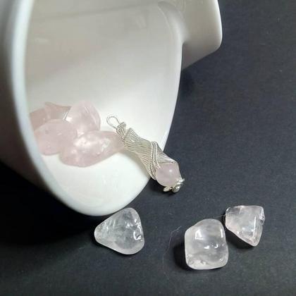 Rosenquarz Anhänger 1