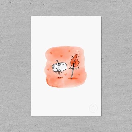 Print Kerze A5