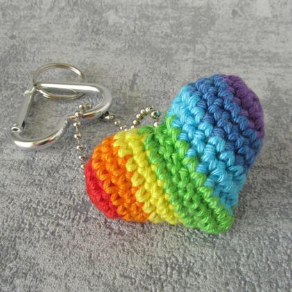 Regenbogen-Herz Anhänger