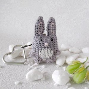 Schlüsselanhänger Hase, auch als Taschenanhänger oder Rucksackclip