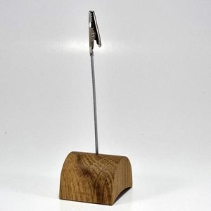 Notizhalter, Bilderhalter, Zettelhalter, Kartenhalter aus Holz Bogen