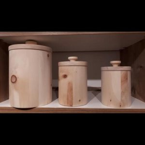 Zirbenholz Vorratsdose