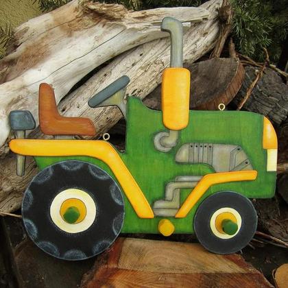 KinderGarderobe * 15er Traktor * grün