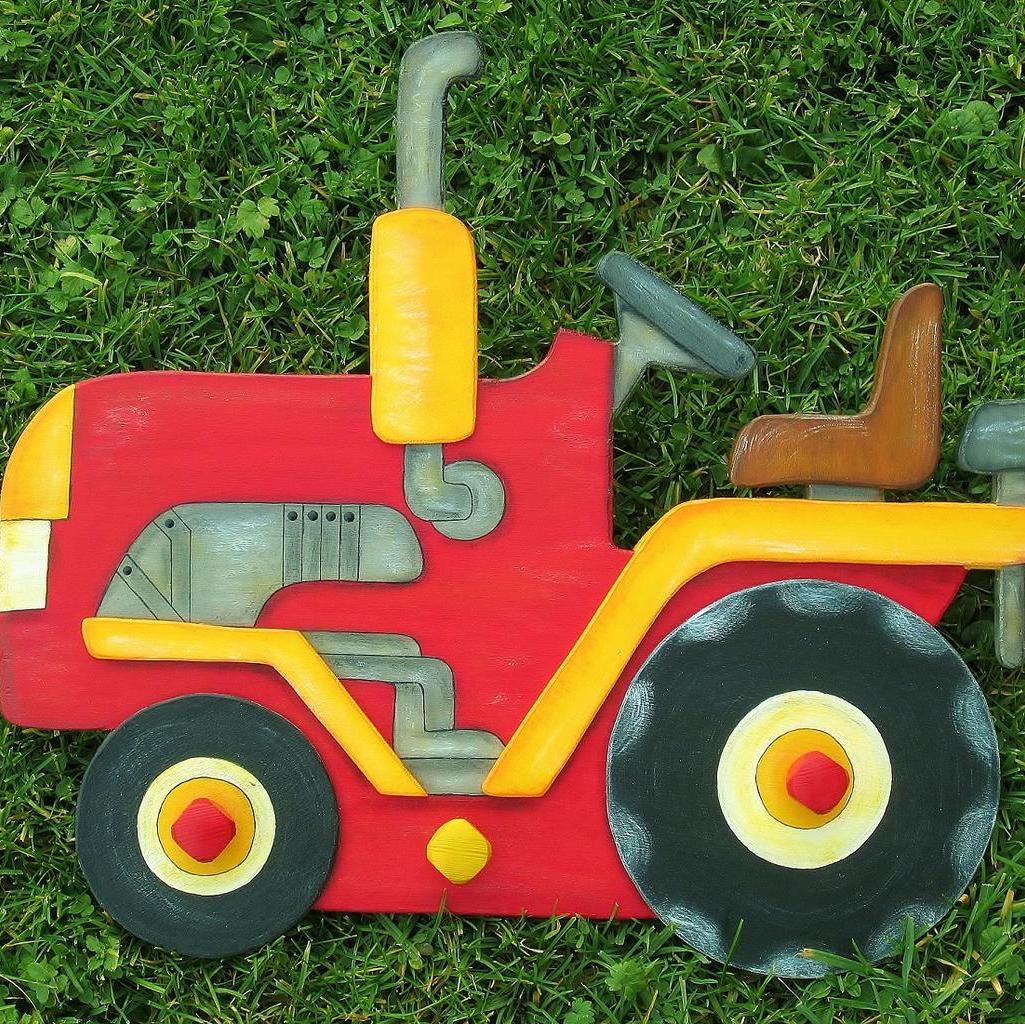 KinderGarderobe * Traktor * rot