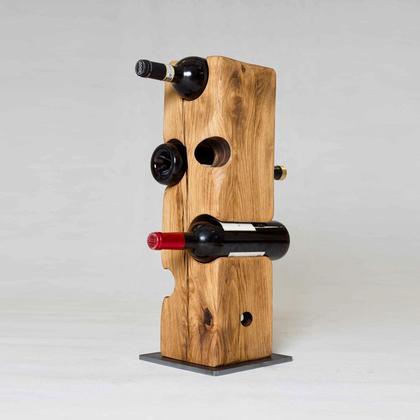 Weinständer "HORST"  Vollholz - Eiche - geölt - handmade - Einzelstück