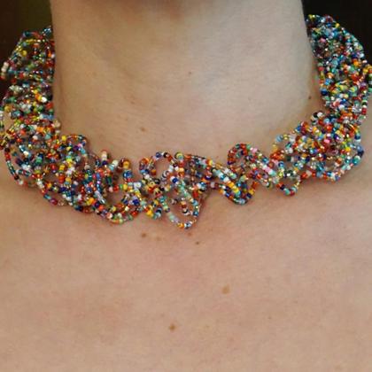 Knautschkette bunt