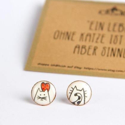 Emaille Ohrstecker