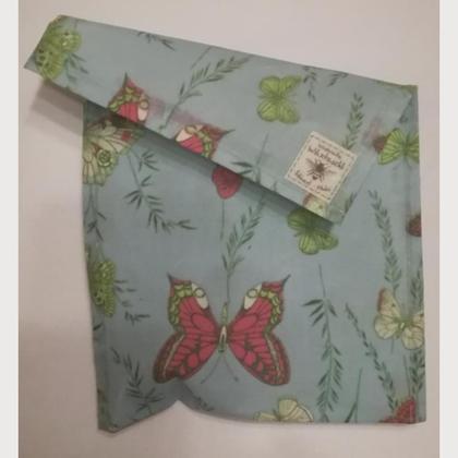 Bienenwachstasche Schmetterling M  ca.24x27 cm