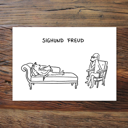 Sighund Freud (Grußkarte)