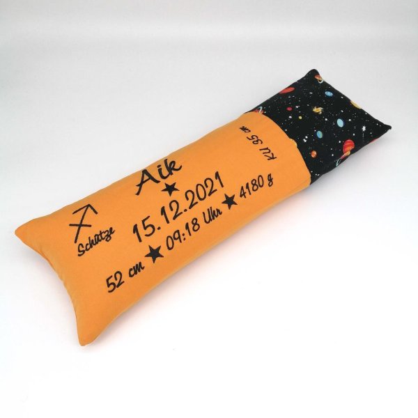 Geburtskissen/Erinnerungskissen Planeten mit Echtmaßen/Geschenk zur Geburt - Image 2