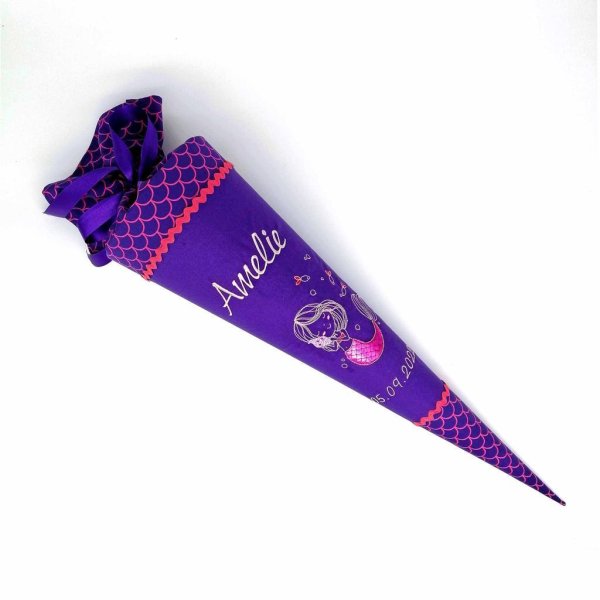 Schultüte Meerjungfrau 70 cm pink lila passend zu Perlentauchbär - Image 4