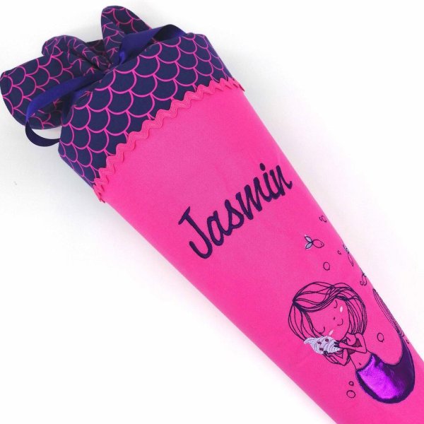 Schultüte Meerjungfrau 70 cm pink lila passend zu Perlentauchbär - Image 2