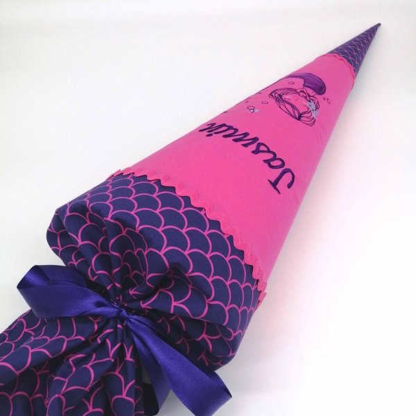 Schultüte Meerjungfrau 70 cm pink lila passend zu Perlentauchbär - Image 3