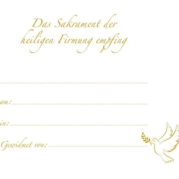 Firmungsbrief Joel hellblau mit Rosenkranz - Image 3