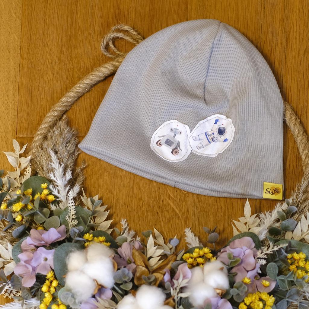 Wende-Beanie aus Ripp-Jersey