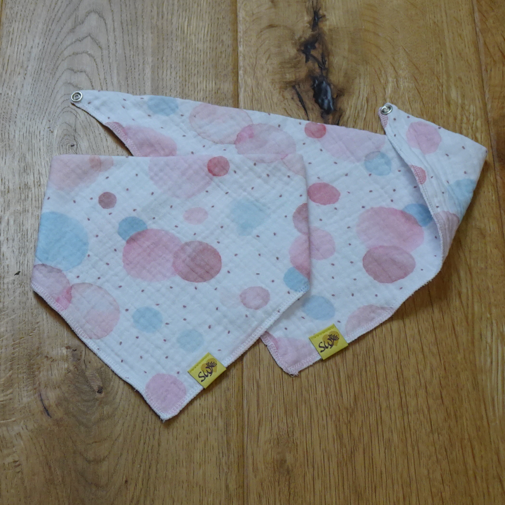Baby-Wende-Halstuch Musselin "Pastellsplash"