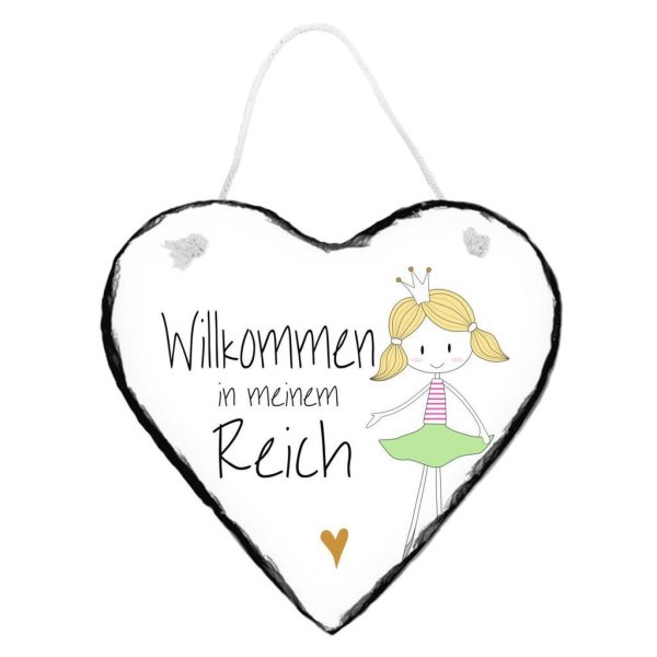 Schiefertafel Türschild Prinzessin "Willkommen in meinem Reich" - Image 3