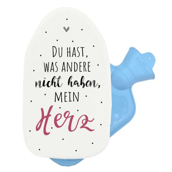 Wärmflasche "Du hast, was andere nicht haben, mein Herz" Valentinstag Geschenk - Image 4