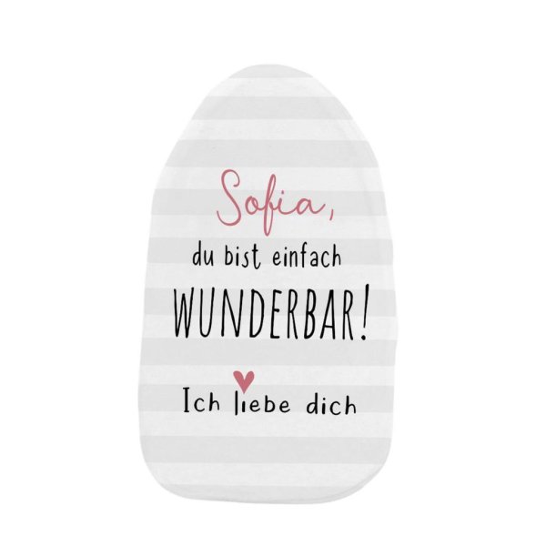 Wärmflasche "Du bist einfach wunderbar! .." mit Wunschnamen - Image 3