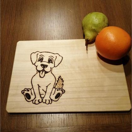 Jausenbrett Hund