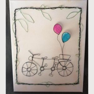 Drahtbild Fahrrad