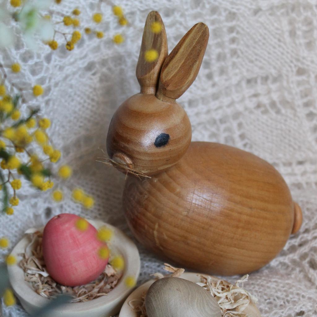 Osterhase Hase aus Holz