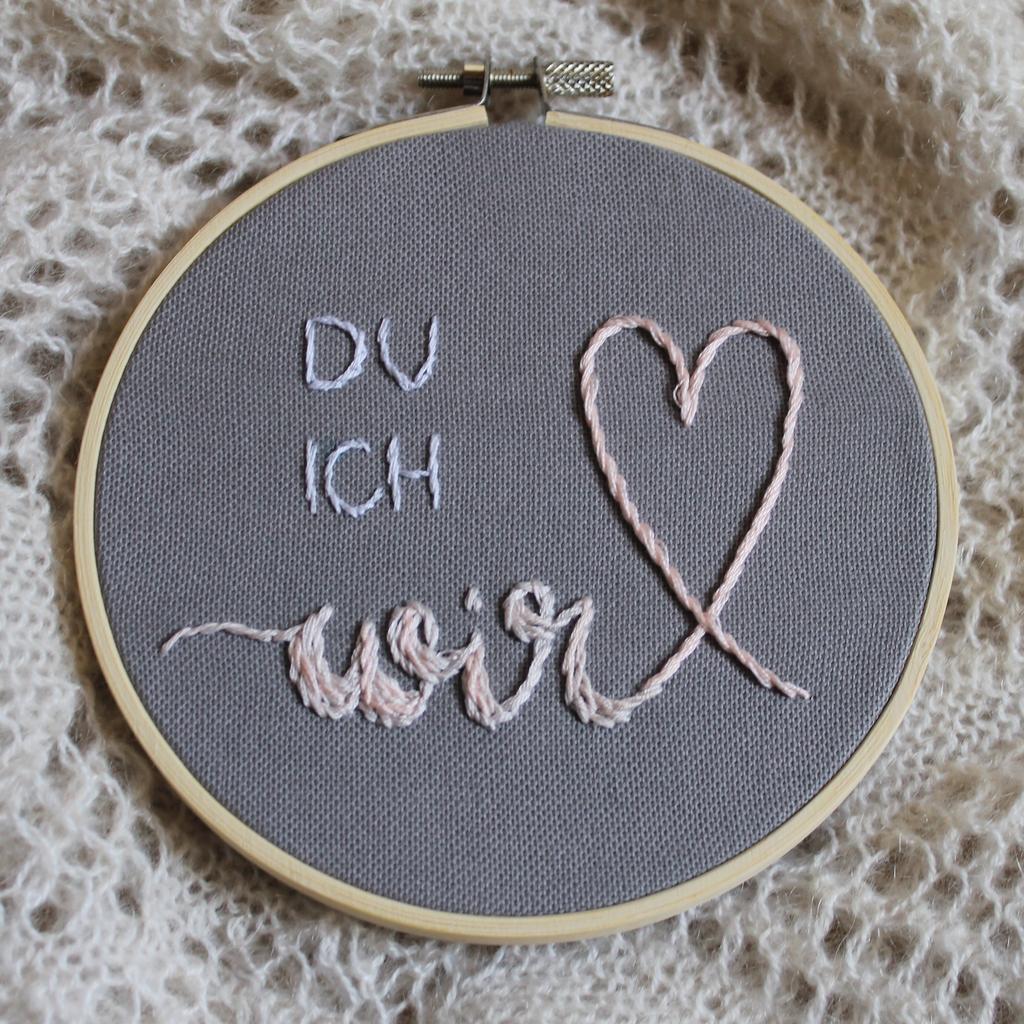 Stickbild "Du ich wir"