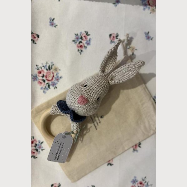 Babyrassel mit Beißring Hase - Image 2
