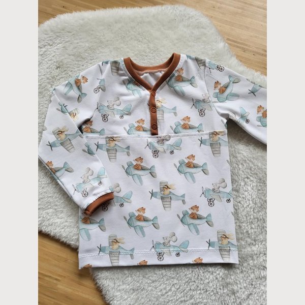 Knopfshirt - Gr. 98