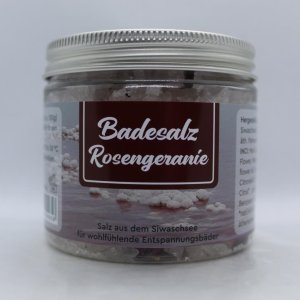 Badesalz Rosengeranie