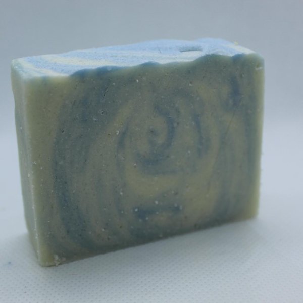 Naturseife Salzseife Blauer Marmor mit Duftnote Ozean. Peelingseife - Image 2