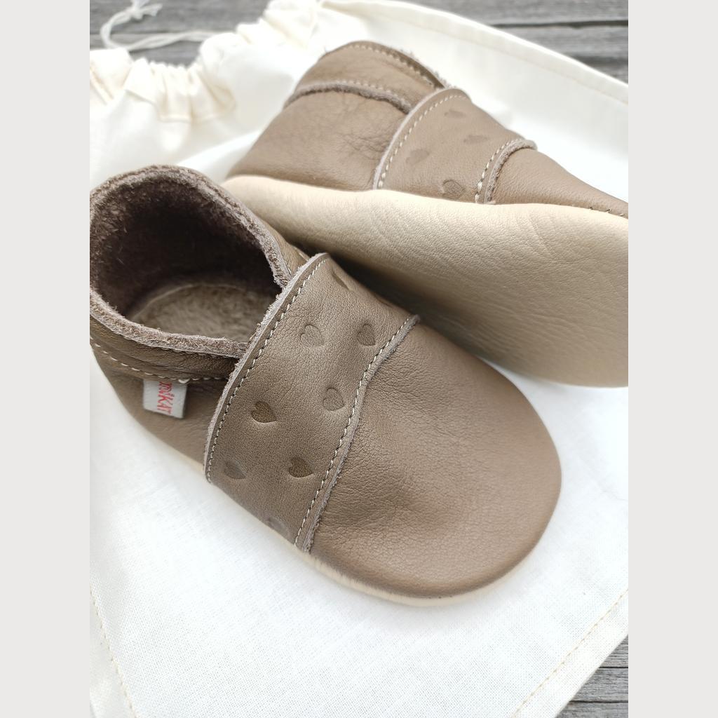 Krabbelschuhe Naturleder