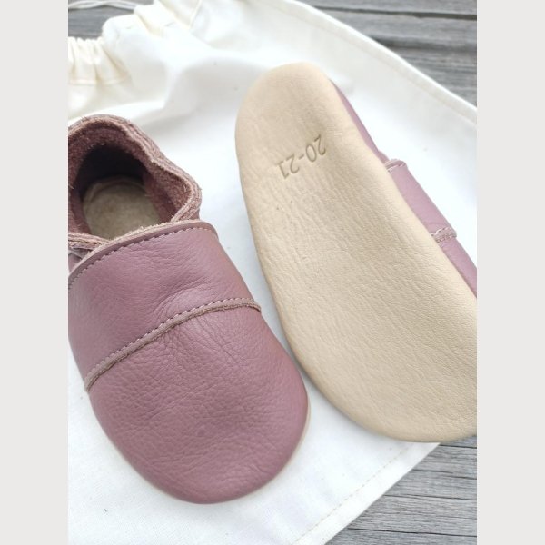 Krabbelschuhe Naturleder altrosa Gr.18/19 - Image 2