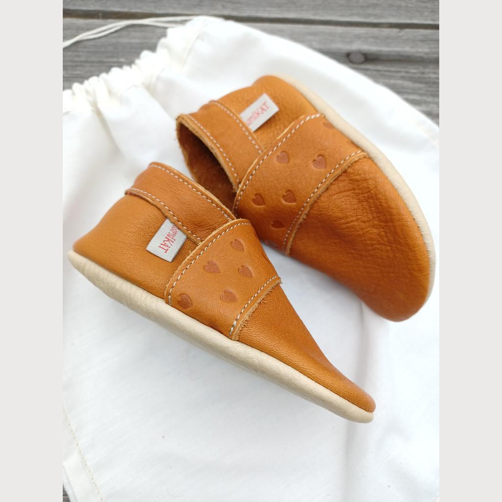 Krabbelschuhe Naturleder