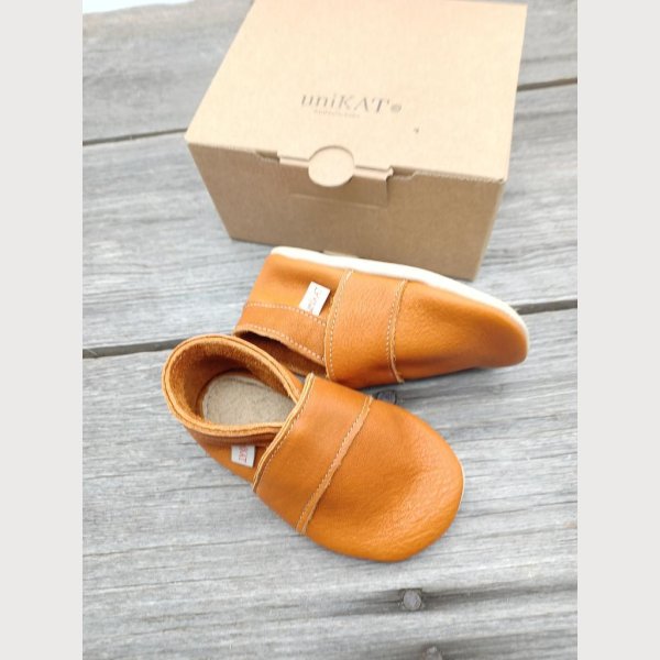 Krabbelschuhe Naturleder cognac  Gr18/19 - Image 2