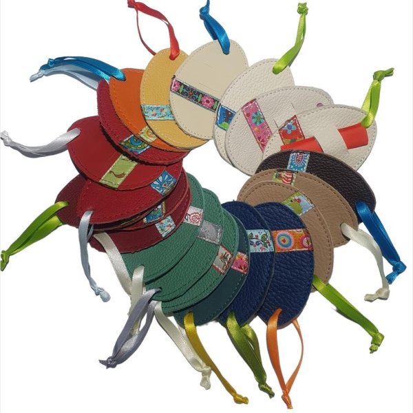 Leder-Osterei als Verpackung + Deko, viele verschiedene - Image 4
