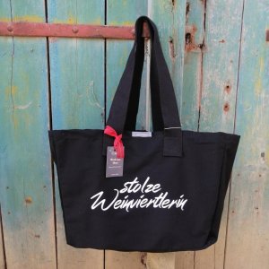 Baumwoll-Canvas Shopper stolze Weinviertlerin