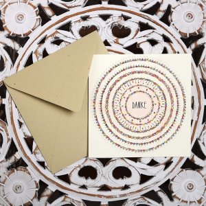 Grußkarte „Danke”