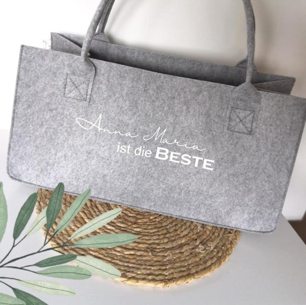 XL Filztasche personalisiert - Image 2