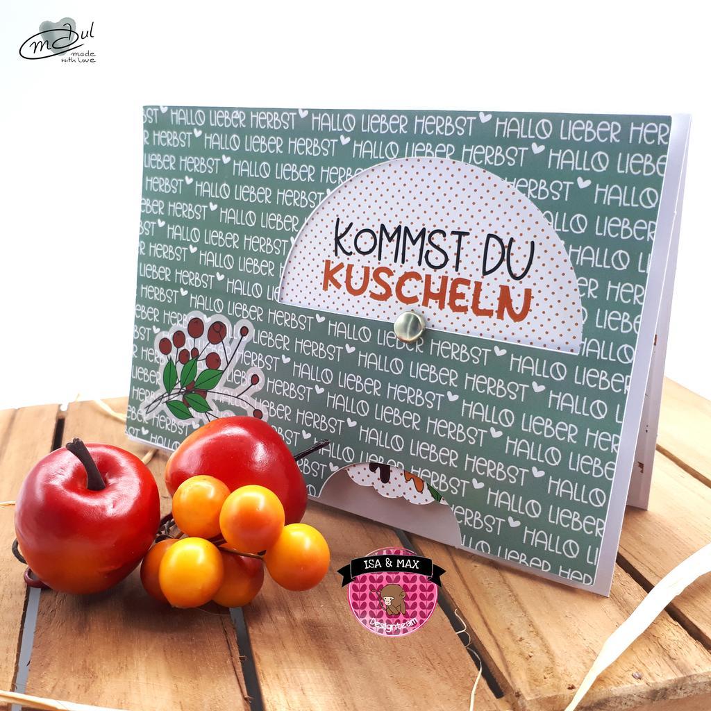 Klappkarte / Grußkarte "Herbstglück"