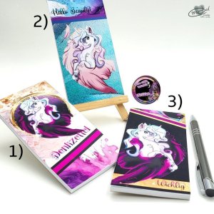 Mini-Block, 50 Blatt (weiß, unliniert)