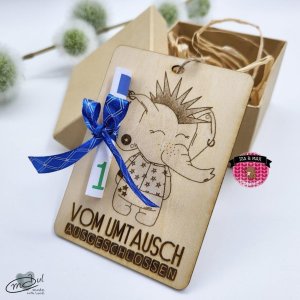Gutschein-Karte *Punkyfant* / Format A7