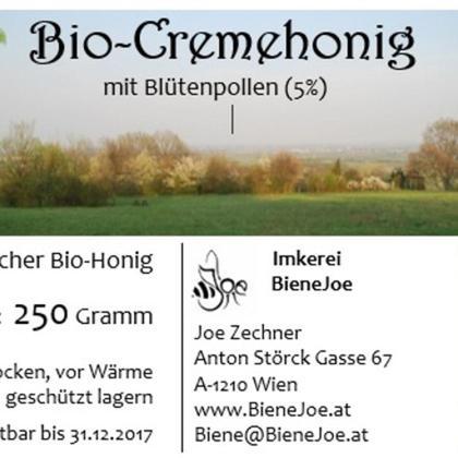 Bio-Cremehonig mit 5 % BIO-Blütenpollen