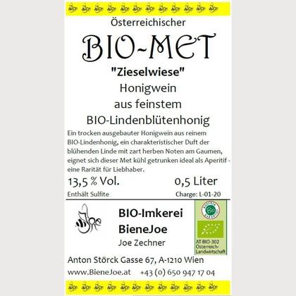 BIO-Met 'Zieselwiese' / Honigwein aus feinstem BIO-Lindenhonig