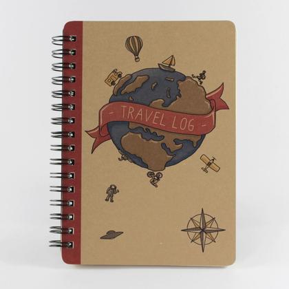 Spiralnotizbuch "Travel Log"