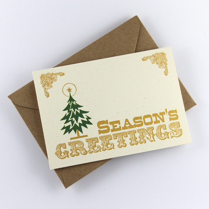 Weihnachtskarte "Season’s Greetings"