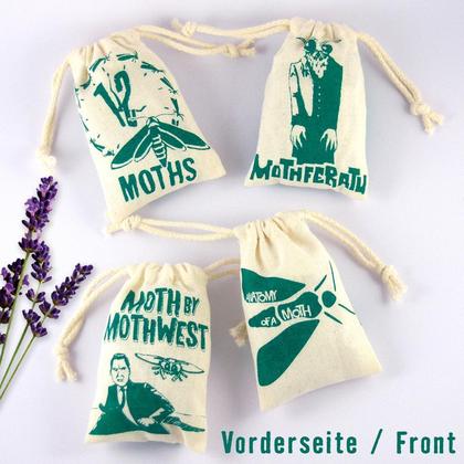 4 Mottensäckchen mit Bio-Lavendel