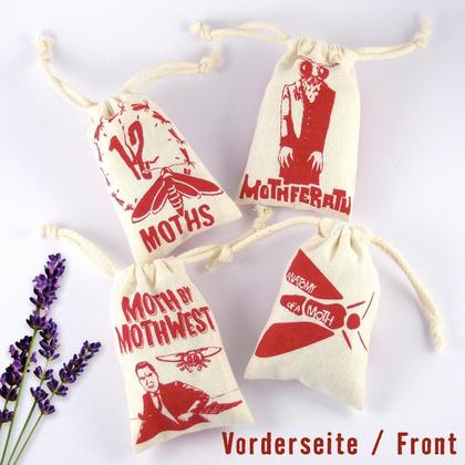 4 Mottensäckchen mit Bio-Lavendel
